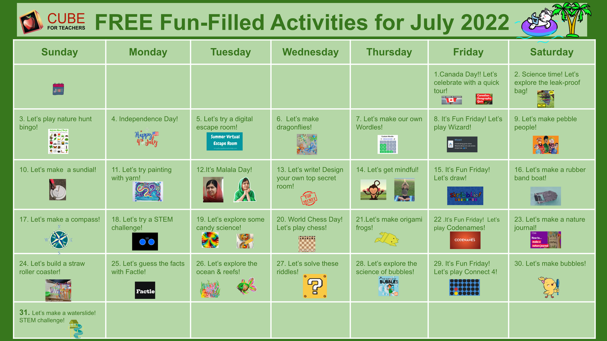 Flagle - CubeForTeachers - Cube For Teachers